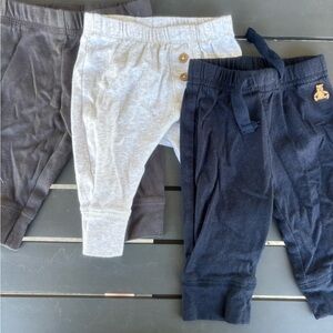 Carter's Kids' Sweatpants Trio - Black, Gray, and Navy